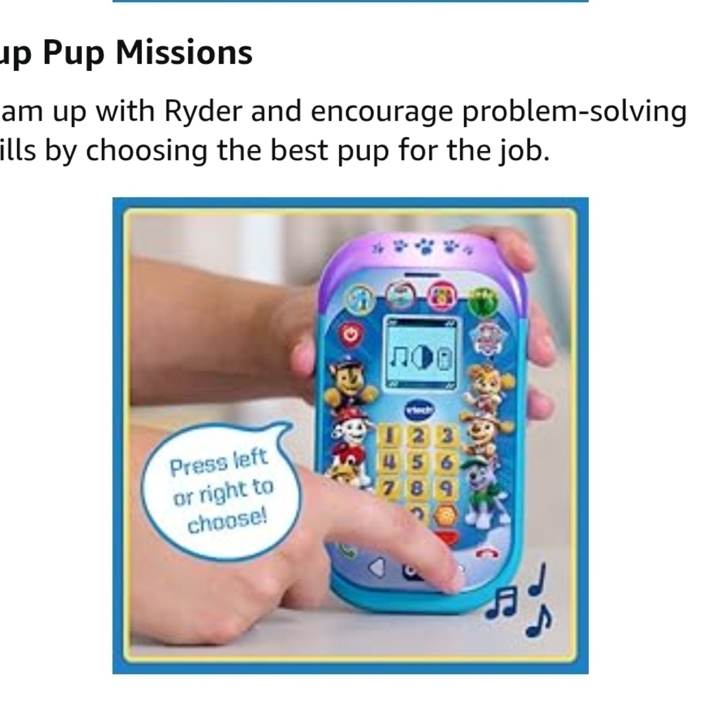 Vtech Paw Patral Rescue Mission Learning Phone - Picture 8 of 15
